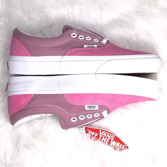 💗NWT!!! Vans Era Nostalgia Rose Low Suede Canvas Skate Shoe W 8 - Picture 7 of 8